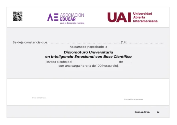 Diplomatura en Inteligencia Emocional con Base Científica (pago único, 20% de descuento) - Imagen 2